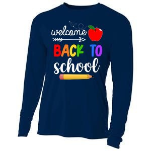 Welcome Back To School Teachers Students Cooling Performance Long Sleeve Crew