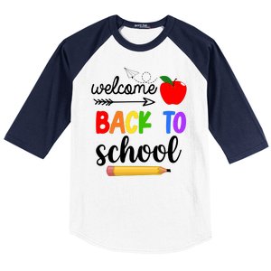 Welcome Back To School Teachers Students Baseball Sleeve Shirt