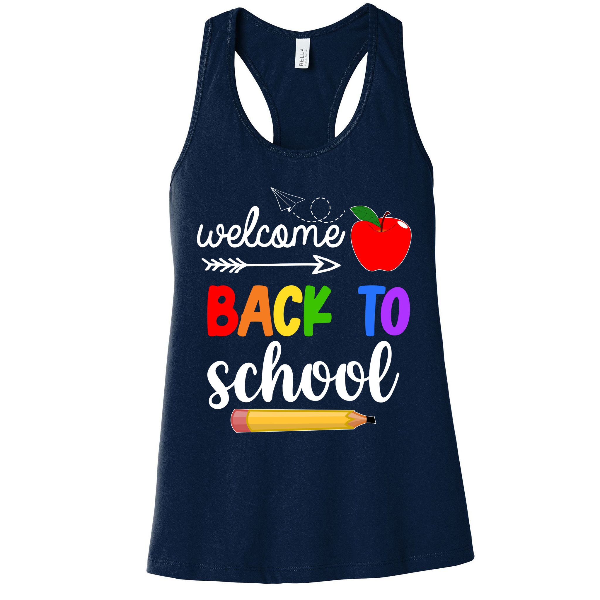 Welcome Back To School Teachers Students Womens Tank Top
