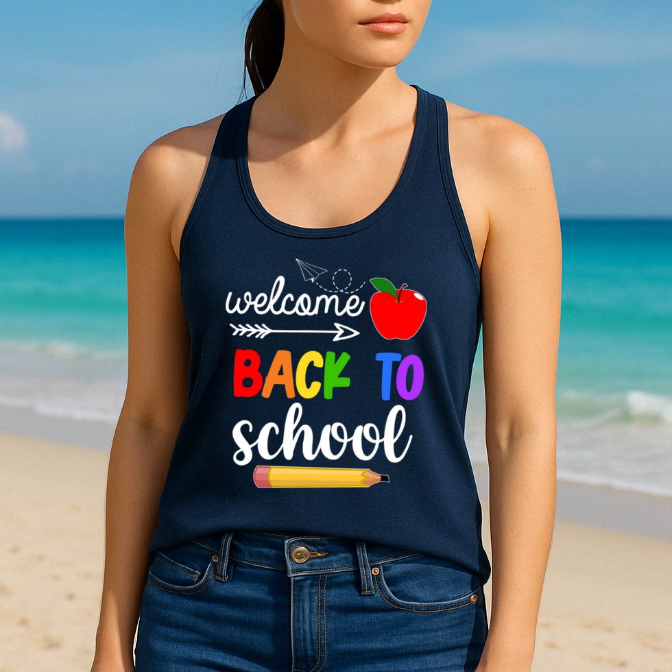 Welcome Back To School Teachers Students Womens Tank Top