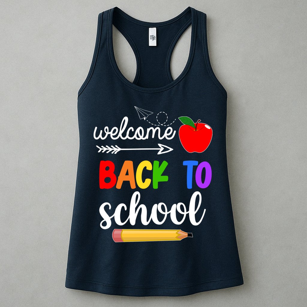 Welcome Back To School Teachers Students Womens Tank Top