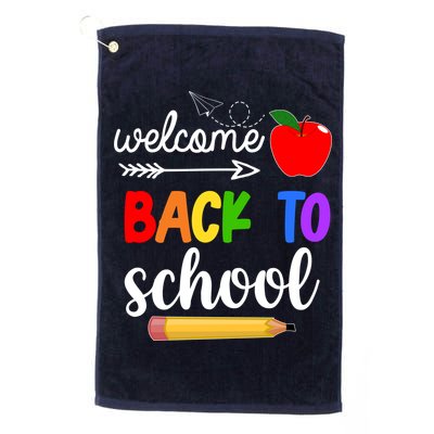 Welcome Back To School Teachers Students Golf Towel