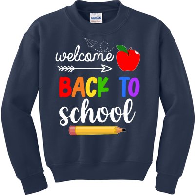 Welcome Back To School Teachers Students Kids Sweatshirt