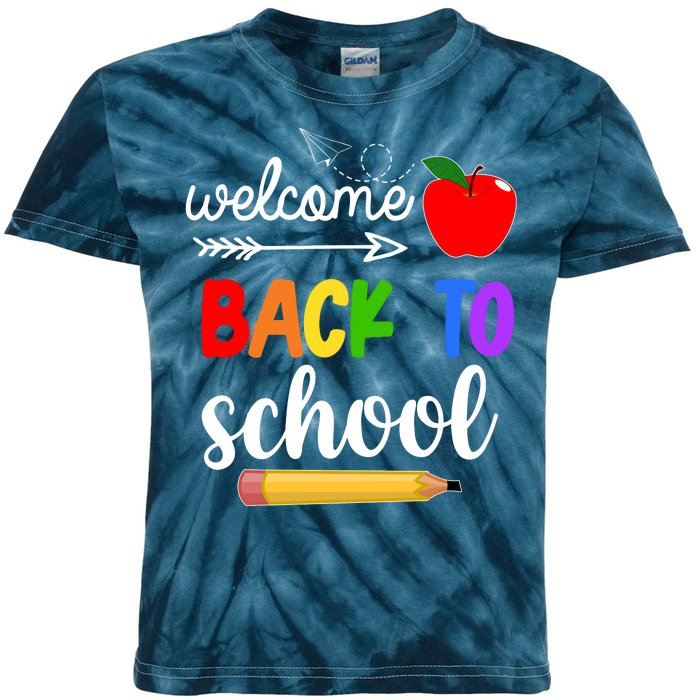 Welcome Back To School Teachers Students Kids Tie-Dye T-Shirt