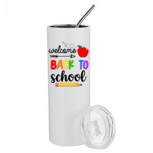 Welcome Back To School Teachers Students Stainless Steel Tumbler