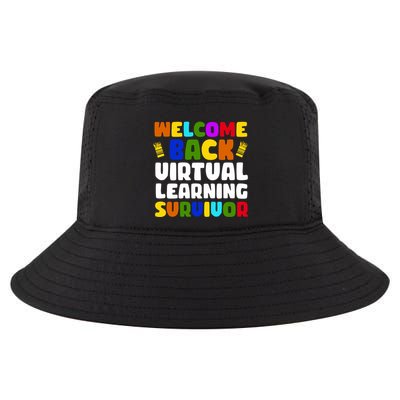 Welcome Back To School Virtual Learning Survivor Cool Comfort Performance Bucket Hat