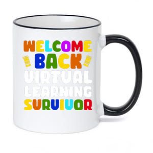 Welcome Back To School Virtual Learning Survivor 11oz Black Color Changing Mug