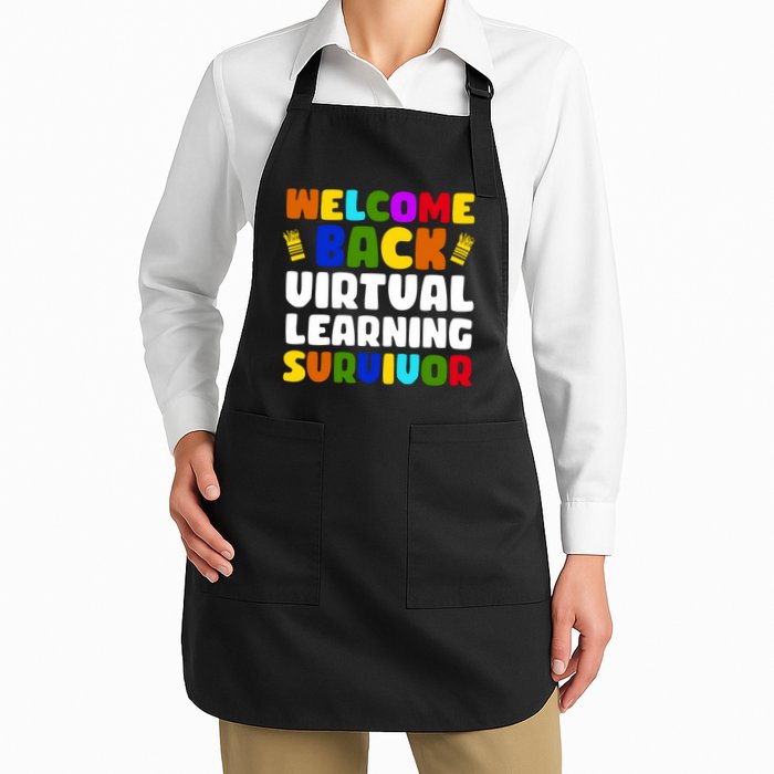 Welcome Back To School Virtual Learning Survivor Apron