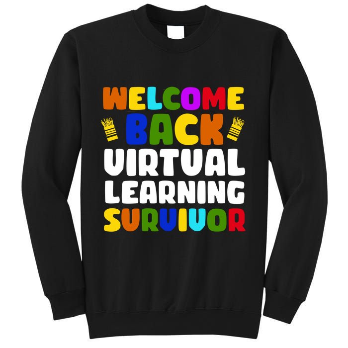 Welcome Back To School Virtual Learning Survivor Sweatshirt