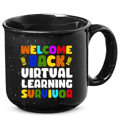 Welcome Back To School Virtual Learning Survivor 15oz Campfire Ceramic Mug