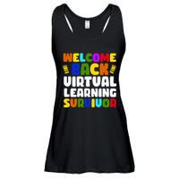 Welcome Back To School Virtual Learning Survivor Ladies Essential Flowy Tank