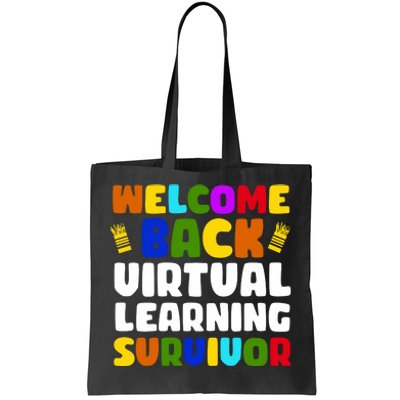 Welcome Back To School Virtual Learning Survivor Tote Bag