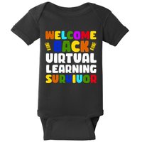 Welcome Back To School Virtual Learning Survivor Baby Bodysuit
