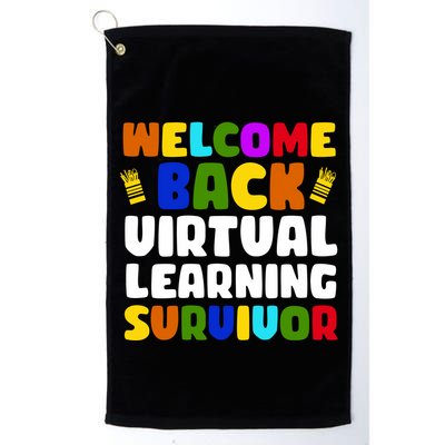 Welcome Back To School Virtual Learning Survivor Golf Towel