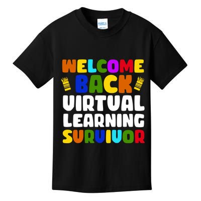 Welcome Back To School Virtual Learning Survivor Kids T-Shirt