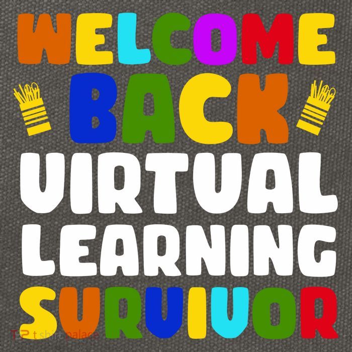 Welcome Back To School Virtual Learning Survivor Cotton Canvas Backpack