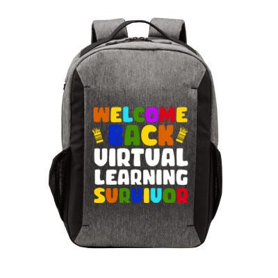 Welcome Back To School Virtual Learning Survivor Vector Backpack