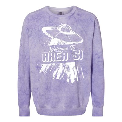 Welcome To Area 51 Colorblast Crewneck Sweatshirt