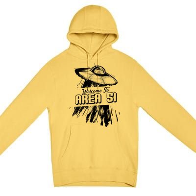 Welcome To Area 51 Premium Pullover Hoodie