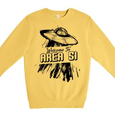 Welcome To Area 51 Premium Crewneck Sweatshirt