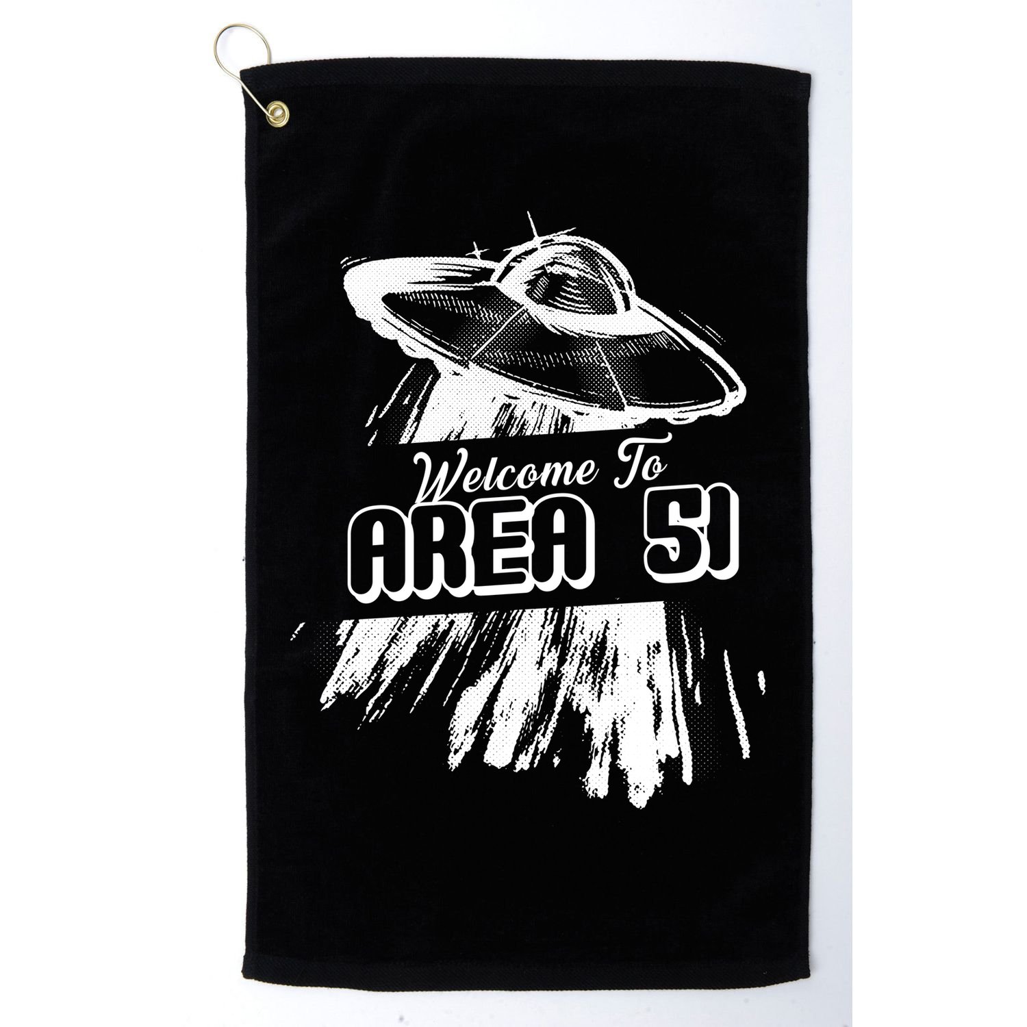 Welcome To Area 51 Golf Towel