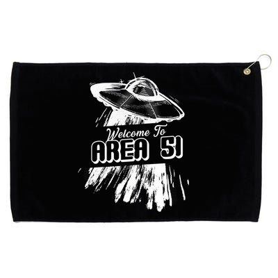 Welcome To Area 51 Grommeted Golf Towel