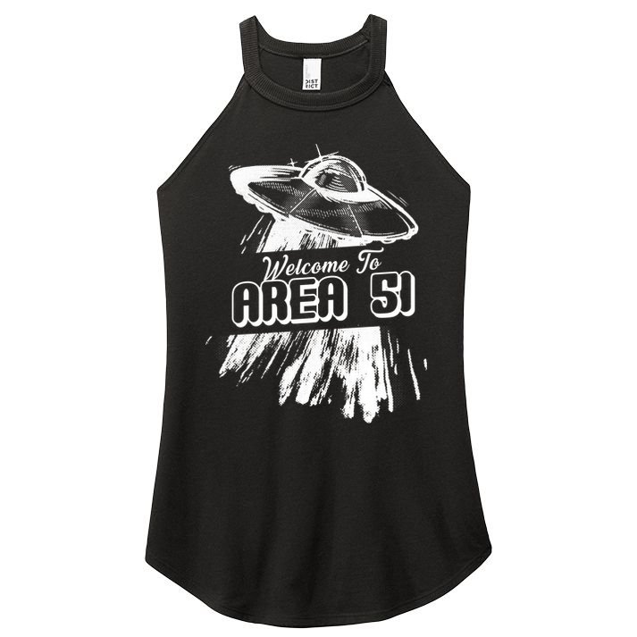 Welcome To Area 51 Women's Perfect Tri Rocker Tank