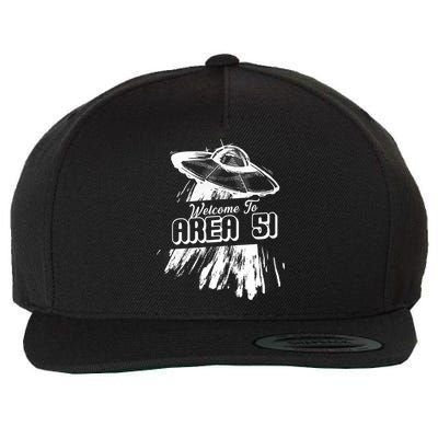 Welcome To Area 51 Wool Snapback Cap