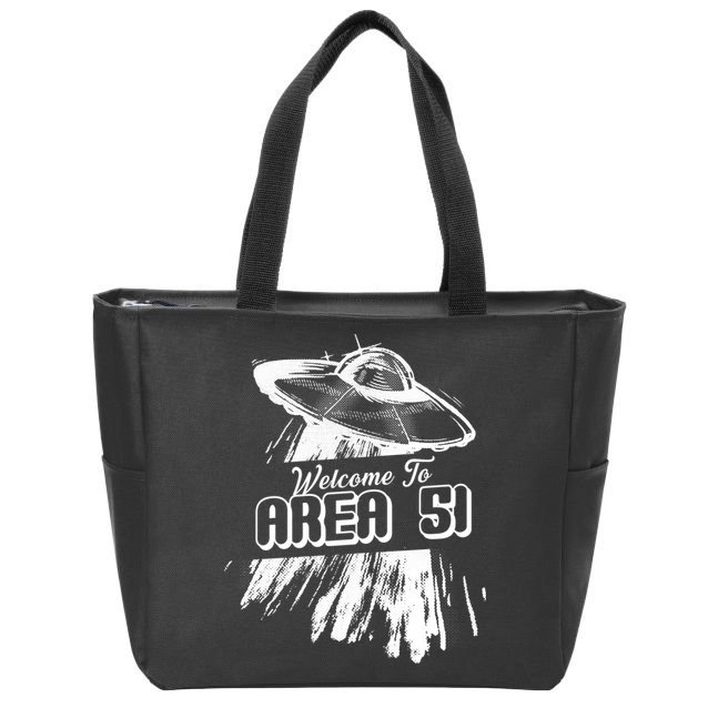 Welcome To Area 51 Zip Tote Bag