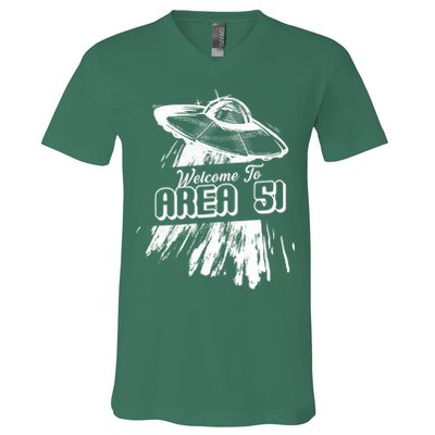Welcome To Area 51 V-Neck T-Shirt