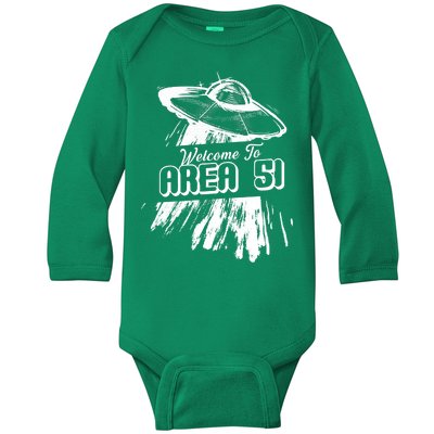 Welcome To Area 51 Baby Long Sleeve Bodysuit