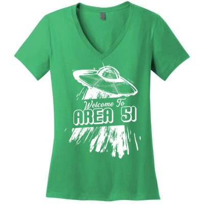 Welcome To Area 51 Women's V-Neck T-Shirt