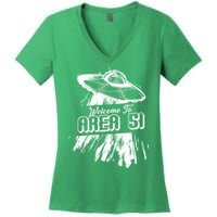 Welcome To Area 51 Women's V-Neck T-Shirt
