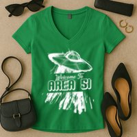 Welcome To Area 51 Women's V-Neck T-Shirt