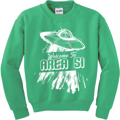 Welcome To Area 51 Kids Sweatshirt
