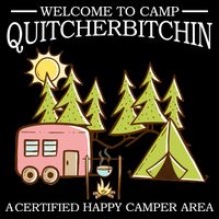 Welcome To Camp Quitcherbitchen USA-Made Doggie Bandana