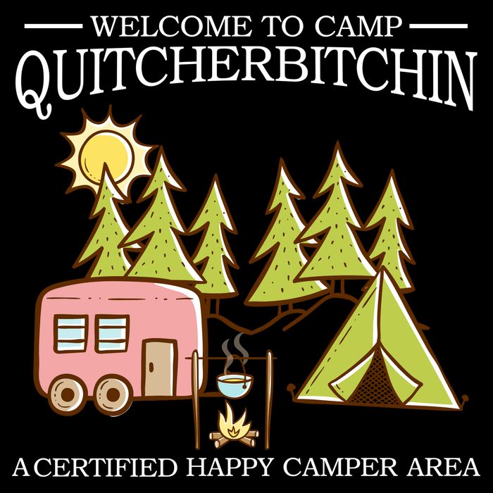 Welcome To Camp Quitcherbitchen USA-Made Doggie Bandana
