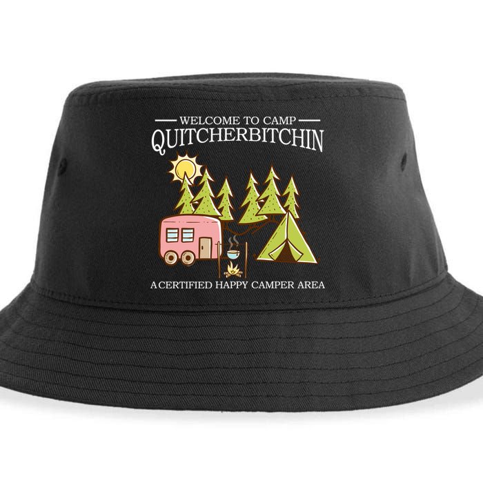 Welcome To Camp Quitcherbitchen Sustainable Bucket Hat