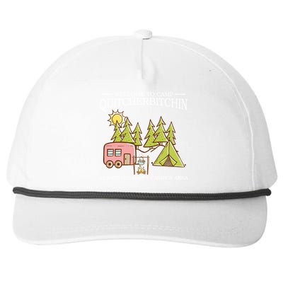 Welcome To Camp Quitcherbitchen Snapback Five-Panel Rope Hat