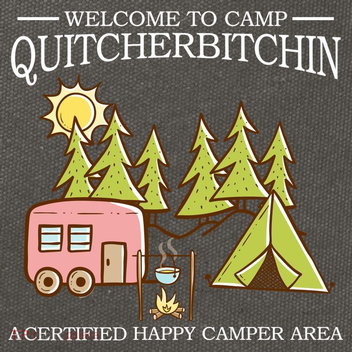Welcome To Camp Quitcherbitchen Cotton Canvas Backpack