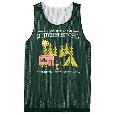 Welcome To Camp Quitcherbitchen Mesh Reversible Basketball Jersey Tank