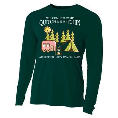 Welcome To Camp Quitcherbitchen Cooling Performance Long Sleeve Crew