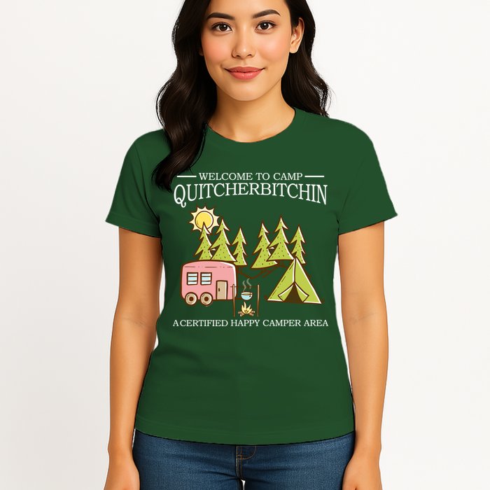Welcome To Camp Quitcherbitchen Womens T-Shirt