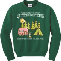 Welcome To Camp Quitcherbitchen Kids Sweatshirt