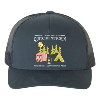 Welcome To Camp Quitcherbitchen Yupoong Adult 5-Panel Trucker Hat