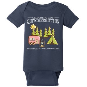 Welcome To Camp Quitcherbitchen Baby Bodysuit