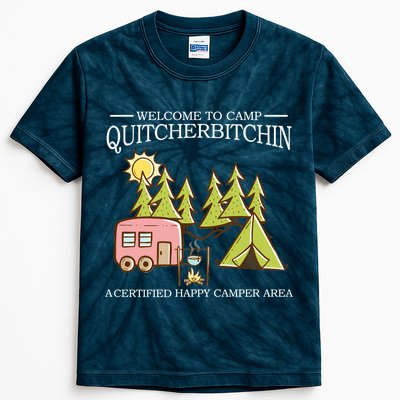 Welcome To Camp Quitcherbitchen Kids Tie-Dye T-Shirt