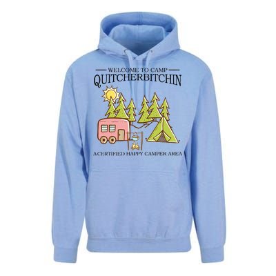 Welcome To Camp Quitcherbitchen Unisex Surf Hoodie