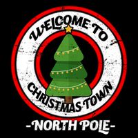Welcome To Christmas Town North Pole Zip Tote Bag