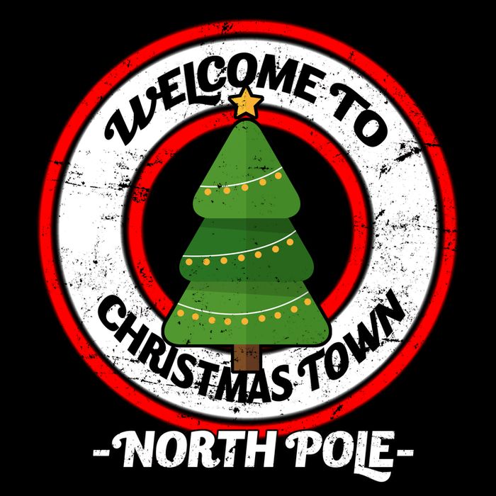 Welcome To Christmas Town North Pole Zip Tote Bag